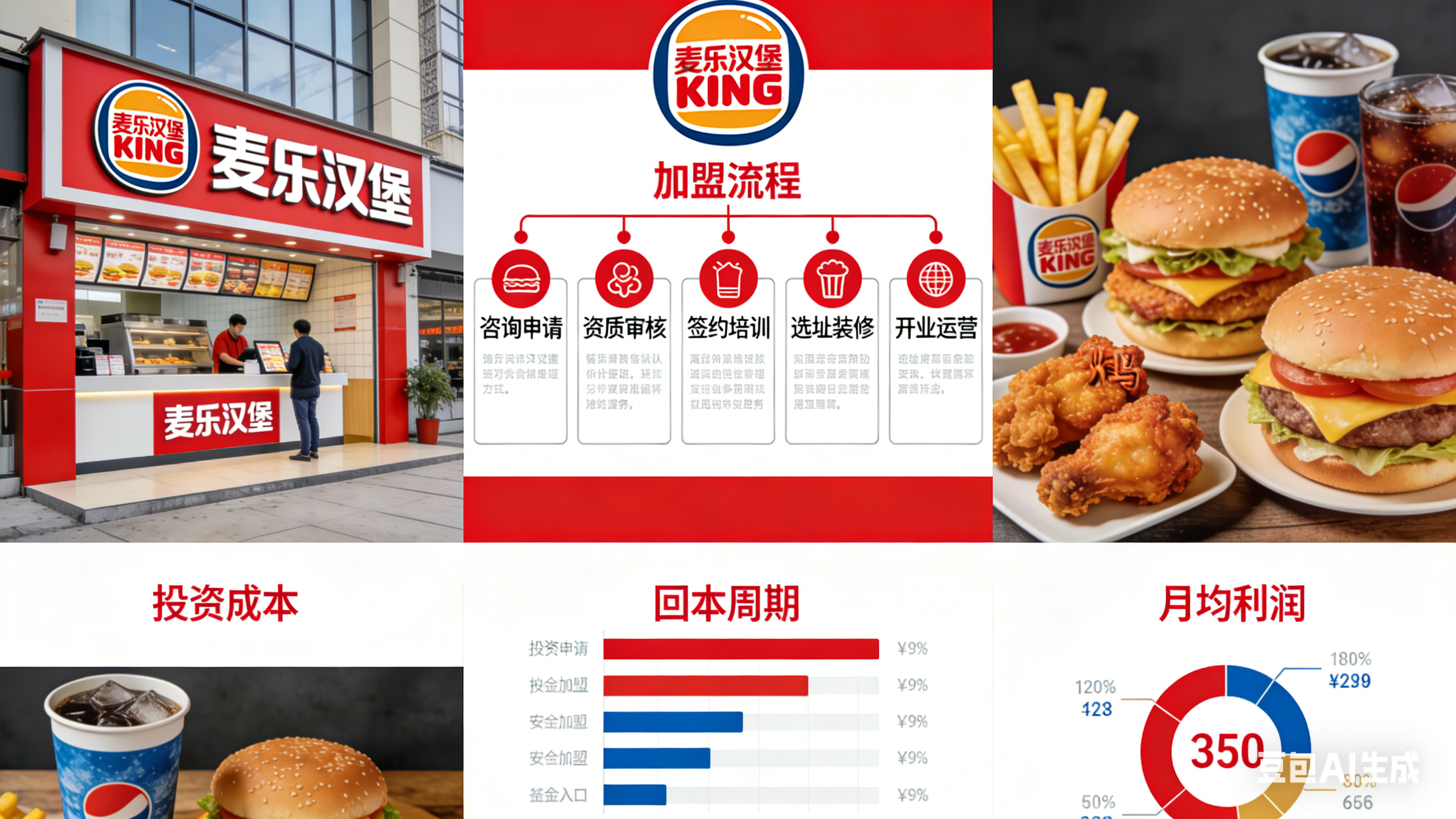 餐饮加盟网站开发-麦乐汉堡